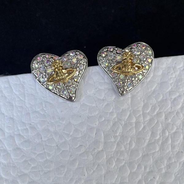 réplica,joyas,joyería,1:1,replica,fake,lujo,barato Pendientes de amor de Vivienne Westwood