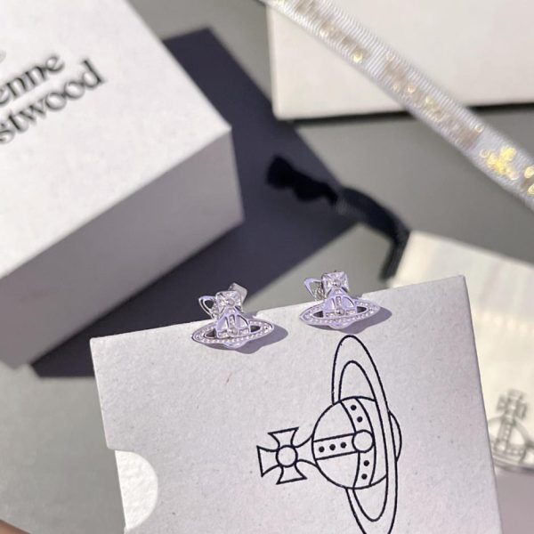 réplica,joyas,joyería,1:1,replica,fake,lujo,barato Pendientes Vivienne Westwood Saturno