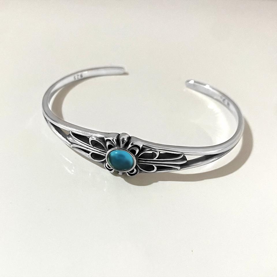 réplica,joyas,joyería,1:1,replica,fake,lujo,barato Pulsera Abierta Cruz Corazones Cromados
