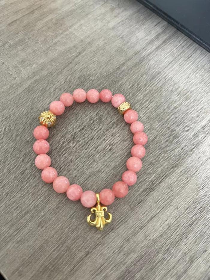 réplica,joyas,joyería,1:1,replica,fake,lujo,barato Pulsera Corazones Cromada