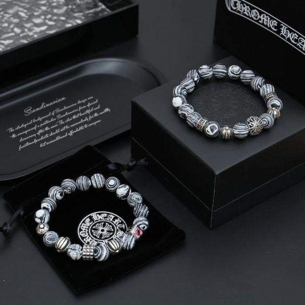 réplica,joyas,joyería,1:1,replica,fake,lujo,barato Pulsera Corazones Cromada