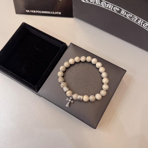 réplica,joyas,joyería,1:1,replica,fake,lujo,barato Pulsera Cromada Corazones Naturales