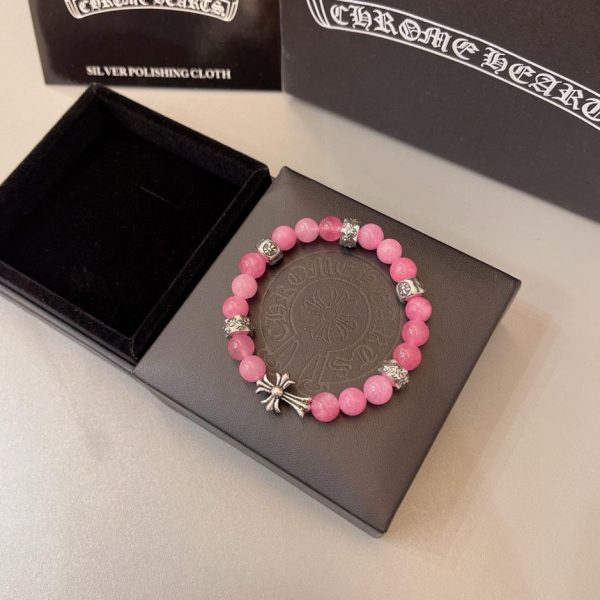 réplica,joyas,joyería,1:1,replica,fake,lujo,barato Pulsera Cromada Corazones Naturales