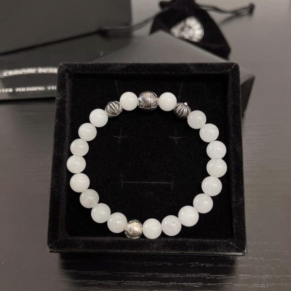 réplica,joyas,joyería,1:1,replica,fake,lujo,barato Pulsera Cromada Corazones Naturales
