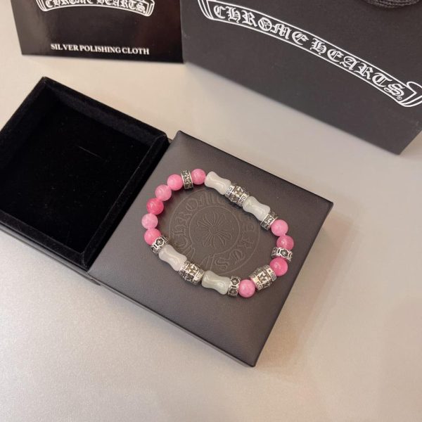 réplica,joyas,joyería,1:1,replica,fake,lujo,barato Pulsera Cromada Corazones Naturales