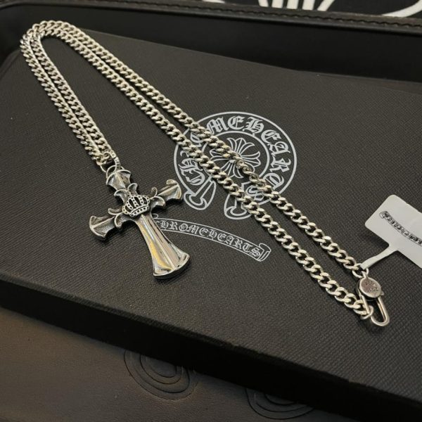 réplica,joyas,joyería,1:1,replica,fake,lujo,barato Collar vintage multielementos Chrome Hearts