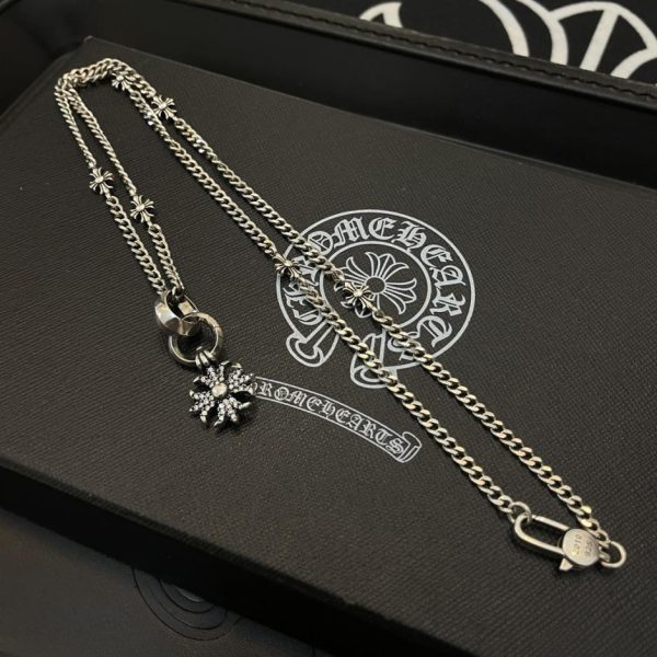 réplica,joyas,joyería,1:1,replica,fake,lujo,barato Collar vintage multielementos Chrome Hearts