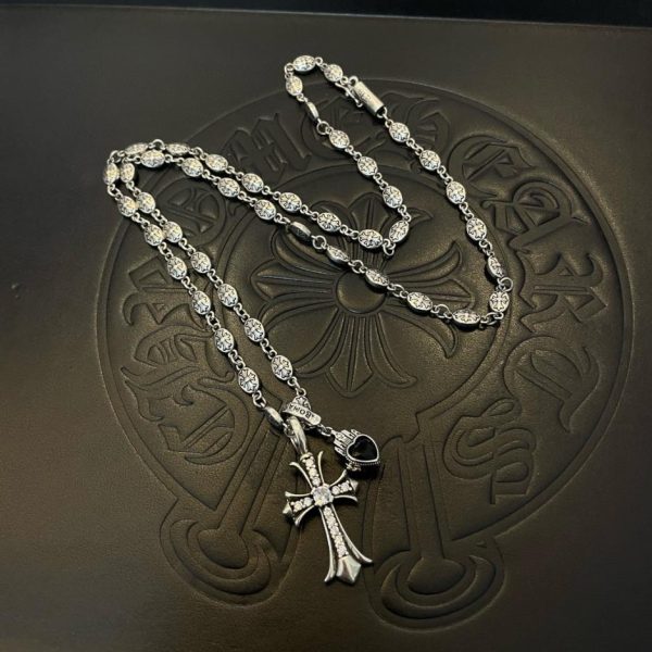 réplica,joyas,joyería,1:1,replica,fake,lujo,barato Collar vintage multielementos Chrome Hearts