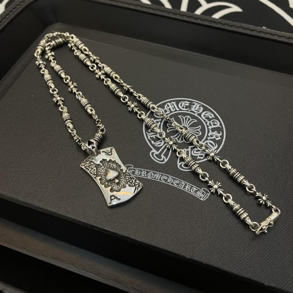 réplica,joyas,joyería,1:1,replica,fake,lujo,barato Collar vintage multielementos Chrome Hearts