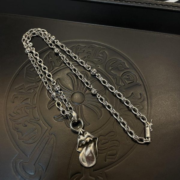 réplica,joyas,joyería,1:1,replica,fake,lujo,barato Collar vintage con letras multielementos Chrome Hearts