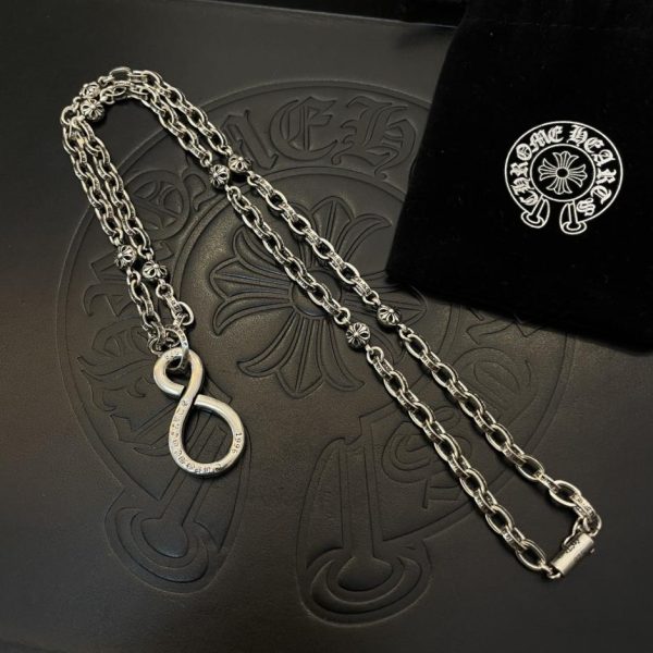 réplica,joyas,joyería,1:1,replica,fake,lujo,barato Collar vintage con letras multielementos Chrome Hearts