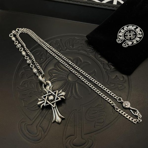 réplica,joyas,joyería,1:1,replica,fake,lujo,barato Collar lateral retro con múltiples elementos Chrome Hearts