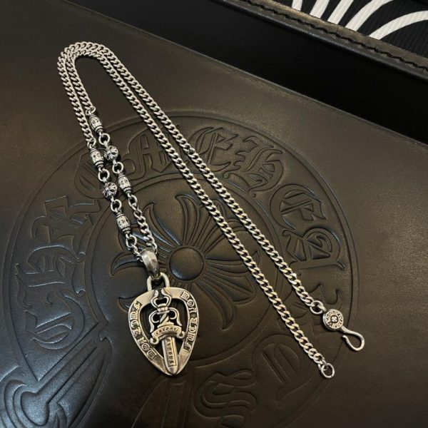 réplica,joyas,joyería,1:1,replica,fake,lujo,barato Collar lateral retro con múltiples elementos Chrome Hearts