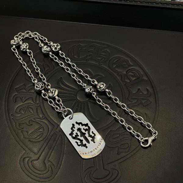 réplica,joyas,joyería,1:1,replica,fake,lujo,barato Collar retro con varios elementos y diseño retorcido Chrome Hearts