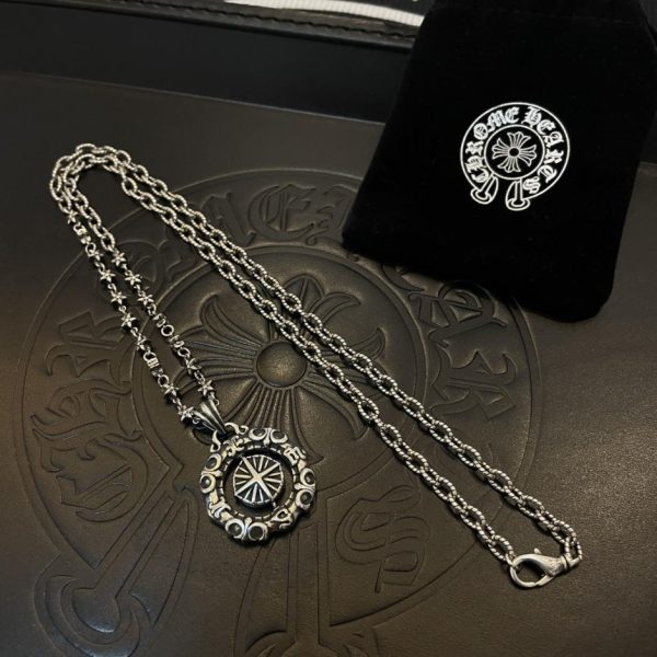 réplica,joyas,joyería,1:1,replica,fake,lujo,barato Collar de cinco estrellas con diseño retorcido vintage Chrome Hearts