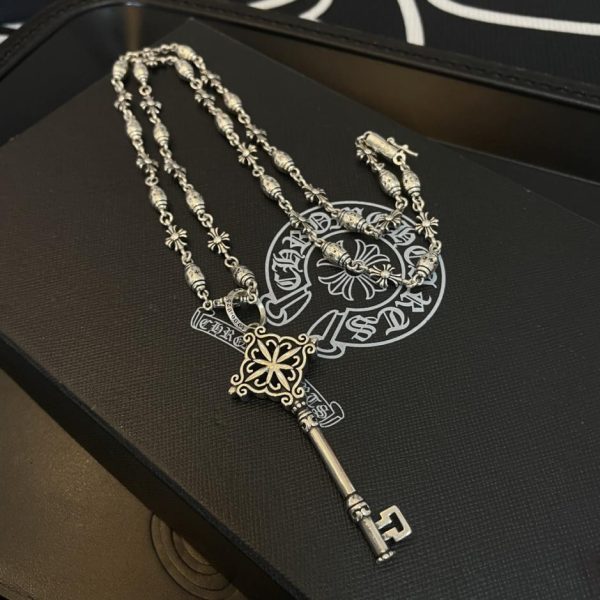 réplica,joyas,joyería,1:1,replica,fake,lujo,barato Collar vintage multielementos Chrome Hearts