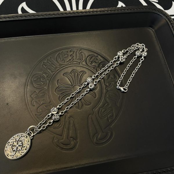 réplica,joyas,joyería,1:1,replica,fake,lujo,barato Collar retorcido retro con múltiples elementos Chrome Hearts