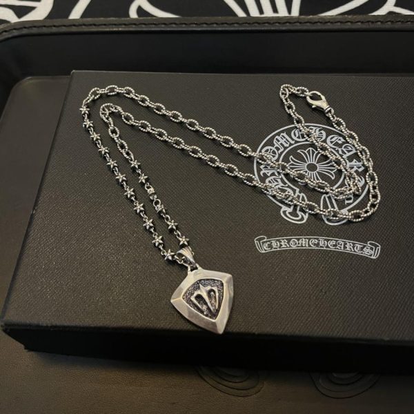 réplica,joyas,joyería,1:1,replica,fake,lujo,barato Collar de cinco estrellas con diseño retorcido vintage Chrome Hearts