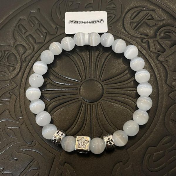 réplica,joyas,joyería,1:1,replica,fake,lujo,barato Pulsera multielementos con ópalo rosa Chrome Hearts