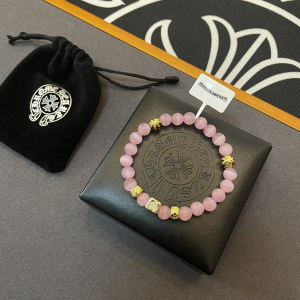 réplica,joyas,joyería,1:1,replica,fake,lujo,barato Pulsera vintage con múltiples elementos de ágata verde Chrome Hearts