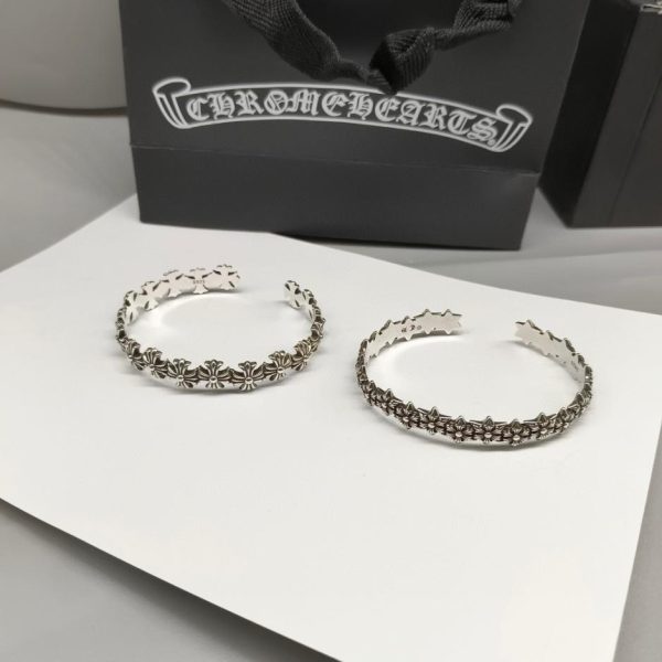 réplica,joyas,joyería,1:1,replica,fake,lujo,barato Pulsera cruzada con cuentas de ónix negro y corazones cromados
