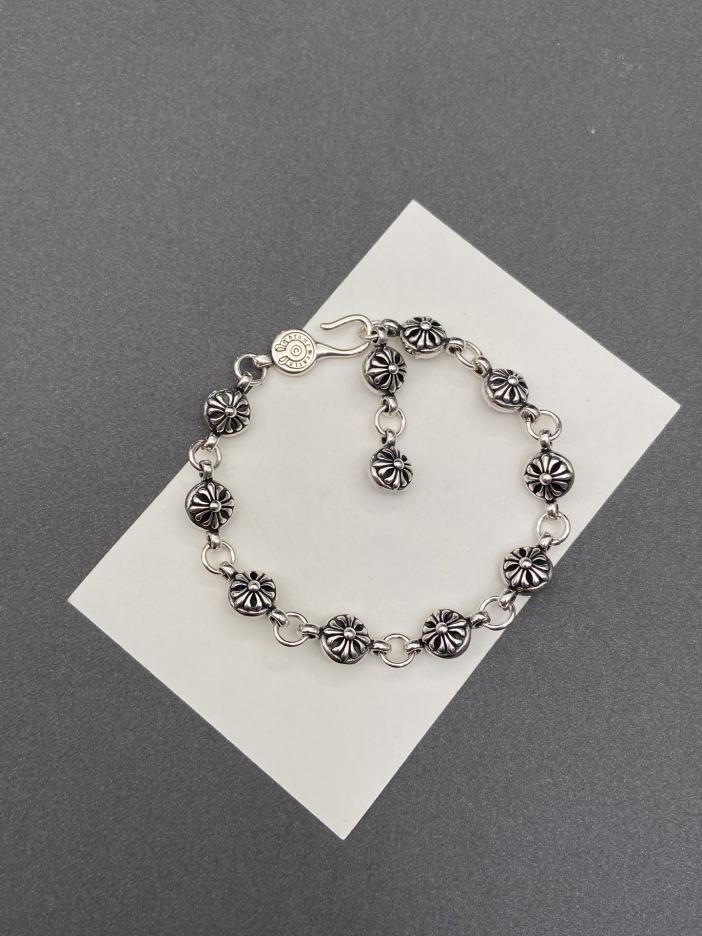 réplica,joyas,joyería,1:1,replica,fake,lujo,barato réplica,joyas,joyería,1:1,replica,fake,lujo,barato Pulsera Cromada Corazones Cruz Flor