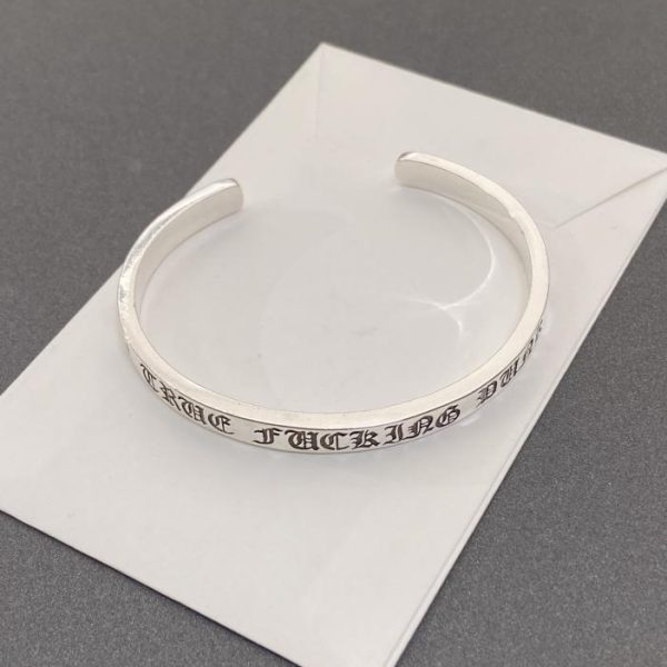 réplica,joyas,joyería,1:1,replica,fake,lujo,barato Pulsera Cruz Corazones Cromada