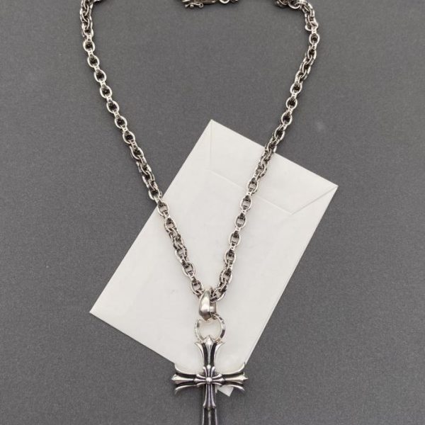réplica,joyas,joyería,1:1,replica,fake,lujo,barato Cromo Corazones Diamante Doble Cruz