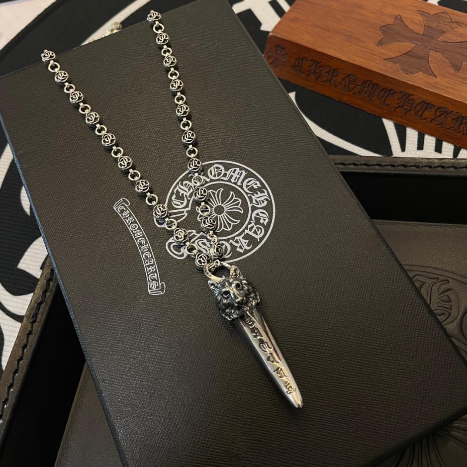 réplica,joyas,joyería,1:1,replica,fake,lujo,barato réplica,joyas,joyería,1:1,replica,fake,lujo,barato Collar vintage multielementos Chrome Hearts