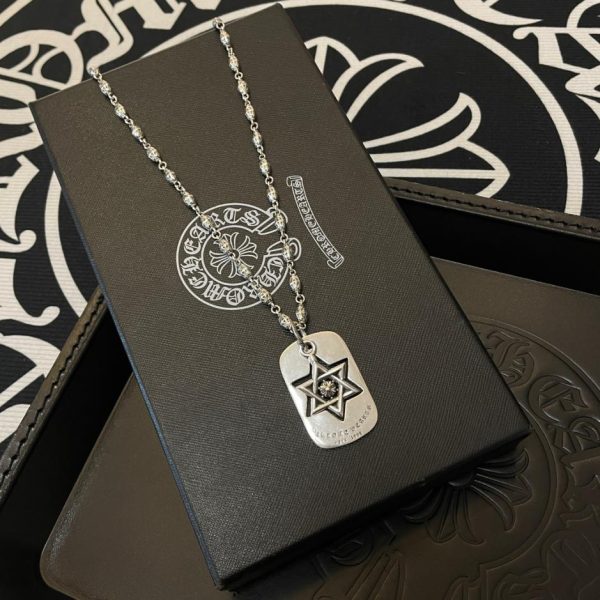 réplica,joyas,joyería,1:1,replica,fake,lujo,barato Collar vintage multielementos Chrome Hearts
