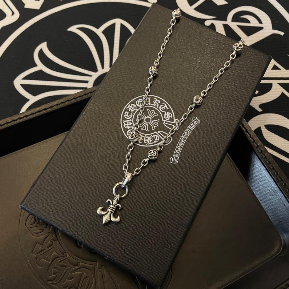 réplica,joyas,joyería,1:1,replica,fake,lujo,barato réplica,joyas,joyería,1:1,replica,fake,lujo,barato Collar retorcido retro con múltiples elementos Chrome Hearts