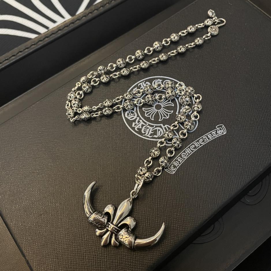réplica,joyas,joyería,1:1,replica,fake,lujo,barato réplica,joyas,joyería,1:1,replica,fake,lujo,barato Collar vintage multielementos Chrome Hearts