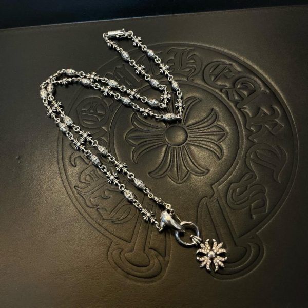 réplica,joyas,joyería,1:1,replica,fake,lujo,barato Pulsera Cubana Vintage Corazones Cromados