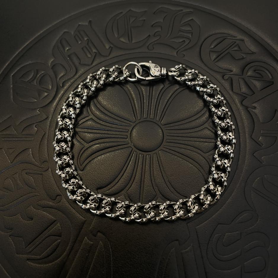 réplica,joyas,joyería,1:1,replica,fake,lujo,barato réplica,joyas,joyería,1:1,replica,fake,lujo,barato Pulsera Cubana Vintage Corazones Cromados