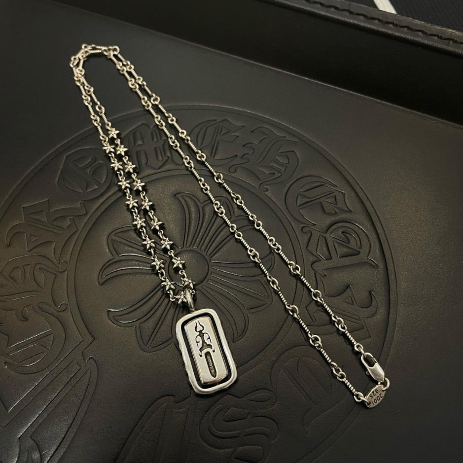 réplica,joyas,joyería,1:1,replica,fake,lujo,barato réplica,joyas,joyería,1:1,replica,fake,lujo,barato Collar de cinco estrellas de bambú vintage Chrome Hearts