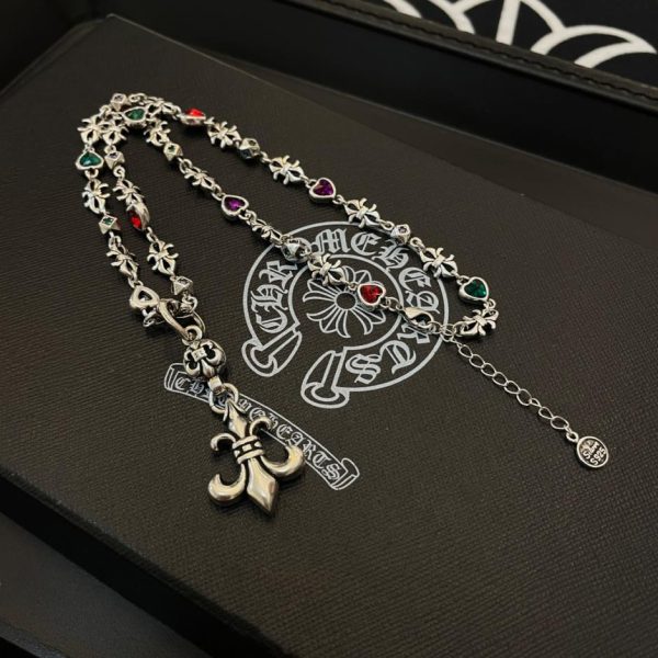 réplica,joyas,joyería,1:1,replica,fake,lujo,barato Collar vintage multielementos Chrome Hearts