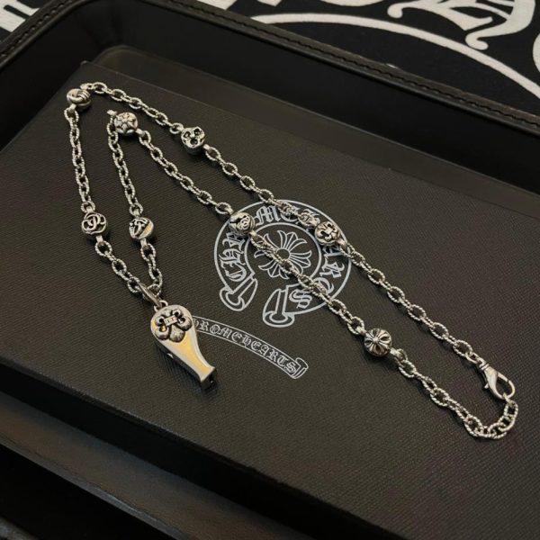réplica,joyas,joyería,1:1,replica,fake,lujo,barato Collar vintage multielementos Chrome Hearts