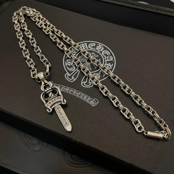 réplica,joyas,joyería,1:1,replica,fake,lujo,barato Collar retro con letras multielementos Chrome Hearts