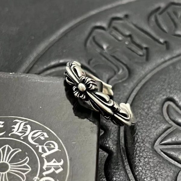 réplica,joyas,joyería,1:1,replica,fake,lujo,barato Anillo Abierto Corazones Cromados