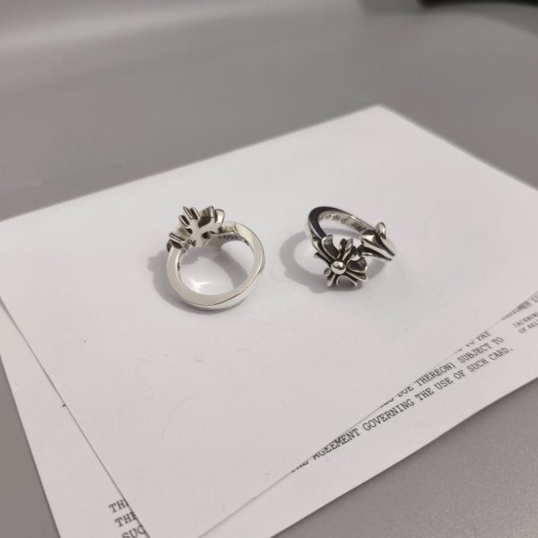 réplica,joyas,joyería,1:1,replica,fake,lujo,barato Anillo Cola de Pescado Corazones Cromados