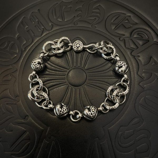 réplica,joyas,joyería,1:1,replica,fake,lujo,barato Pulsera Love Corazones Cromados
