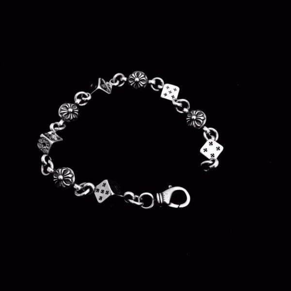 réplica,joyas,joyería,1:1,replica,fake,lujo,barato Pulsera personalizada Chrome Hearts Dice para hombres y mujeres