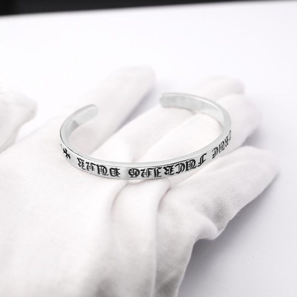 réplica,joyas,joyería,1:1,replica,fake,lujo,barato Pulsera Abierta Corazones Cromados