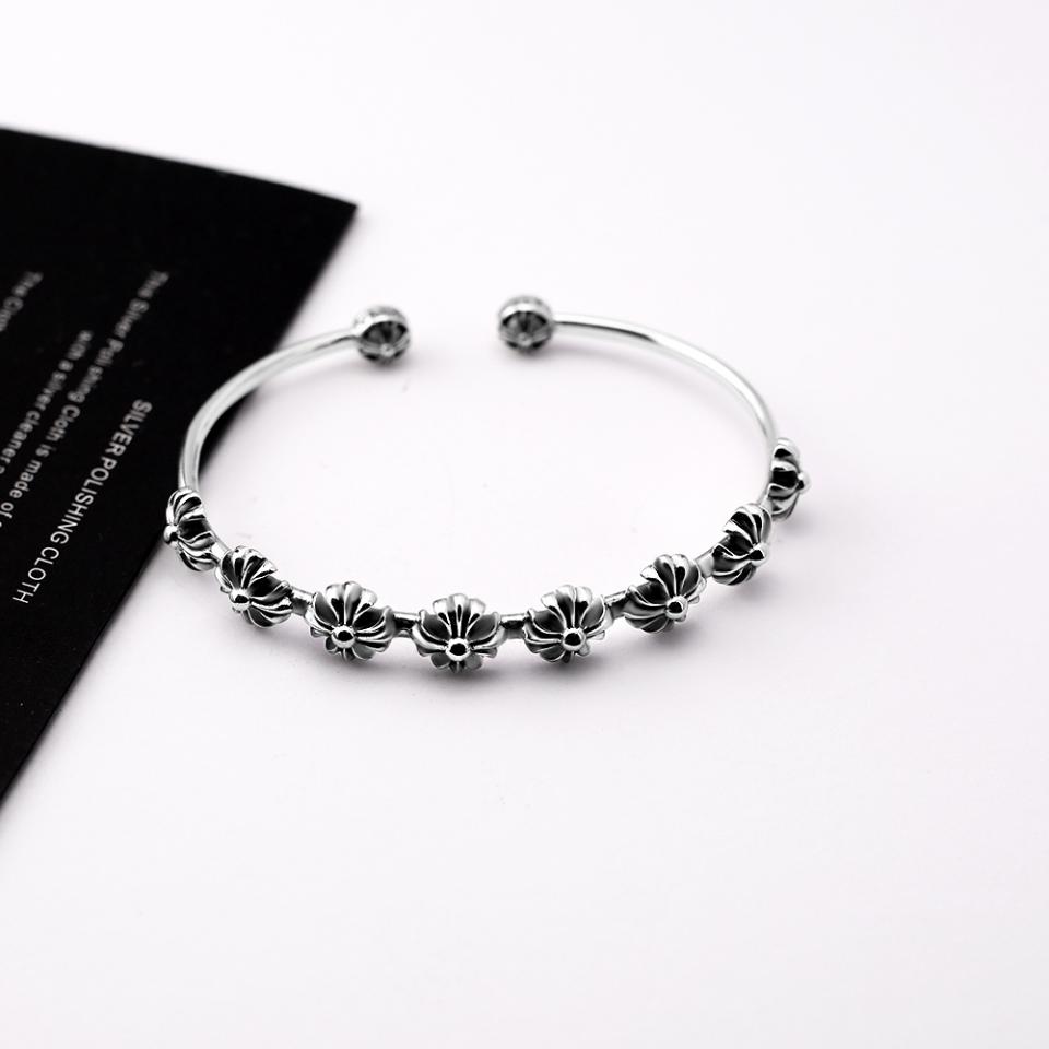 réplica,joyas,joyería,1:1,replica,fake,lujo,barato réplica,joyas,joyería,1:1,replica,fake,lujo,barato Pulsera Abierta Cruz Corazones Cromados