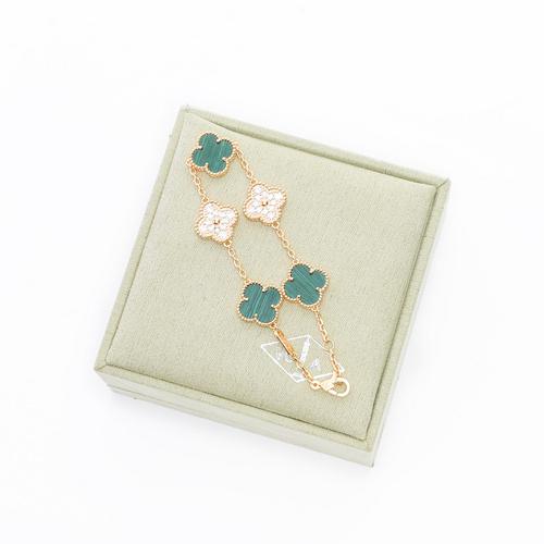 réplica,joyas,joyería,1:1,replica,fake,lujo,barato [Versión de alta calidad] Pulsera de trébol de cinco hojas (AFCE)