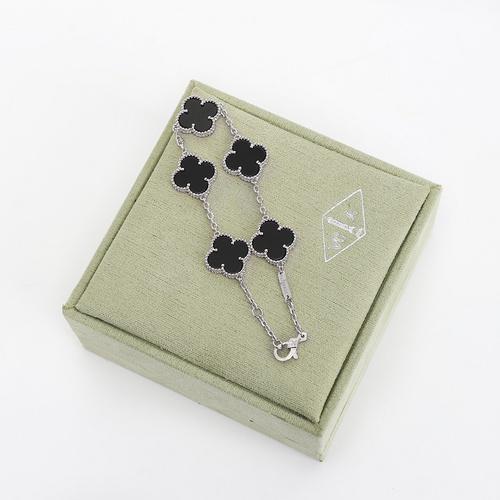 réplica,joyas,joyería,1:1,replica,fake,lujo,barato [Versión de alta calidad] Pulsera de trébol de cinco hojas (C5A4)