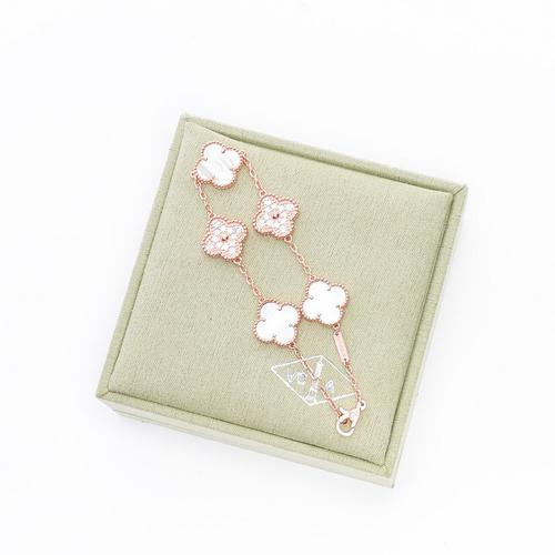 réplica,joyas,joyería,1:1,replica,fake,lujo,barato [Versión de alta calidad] Pulsera de trébol de cinco hojas (CB1E)