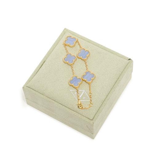 réplica,joyas,joyería,1:1,replica,fake,lujo,barato [Versión de alta calidad] Pulsera de trébol de cinco hojas (F5E5)