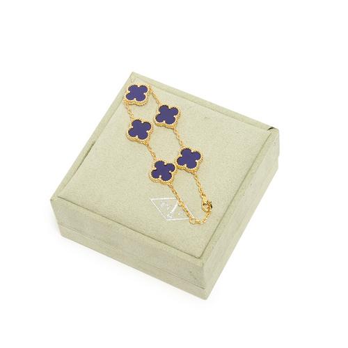 réplica,joyas,joyería,1:1,replica,fake,lujo,barato [Versión de alta calidad] Pulsera de trébol de cinco hojas (F7CF)