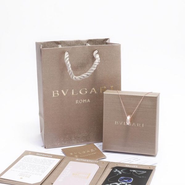 réplica,joyas,joyería,1:1,replica,fake,lujo,barato [Versión de alta calidad] Collar de hueso de serpiente de concha BVLGARI (6C01)